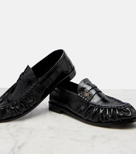 Mocassins en cuir verni - Saint Laurent - Modalova
