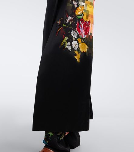 Manteau en coton et soie à imprimés - Dries Van Noten - Modalova