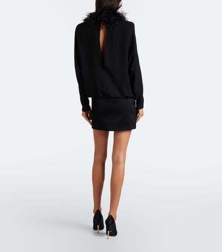 Robe en soie à plumes - Valentino Garavani - Modalova