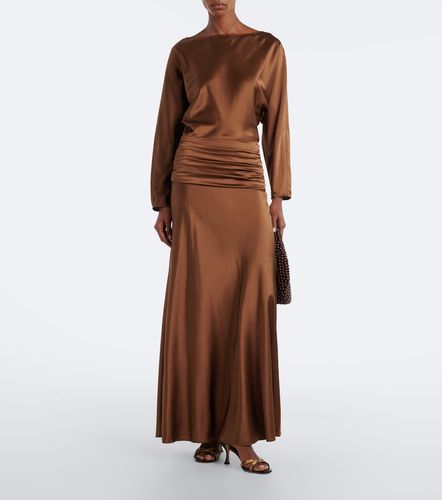 Robe longue Freda en soie mélangée - Staud - Modalova