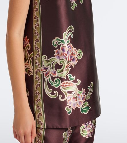 Alémais Top Josie en satin à fleurs - Alemais - Modalova