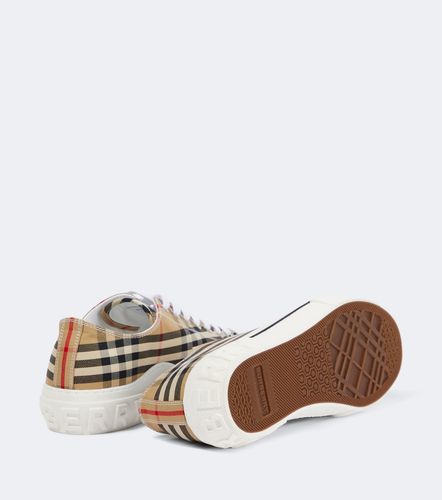 Baskets Check en toile - Burberry - Modalova