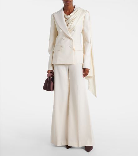 Pantalon évasé en laine vierge - Nina Ricci - Modalova