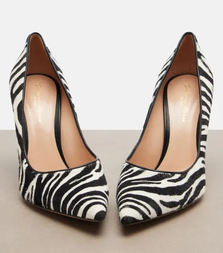 Escarpins Gianvito en cuir façon poulain - Gianvito Rossi - Modalova