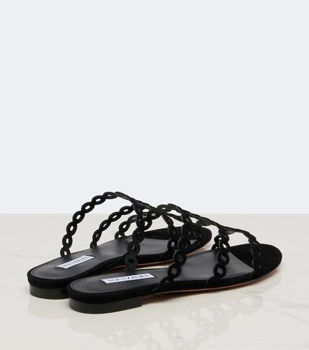 Mules Infinity Chain en daim - Aquazzura - Modalova