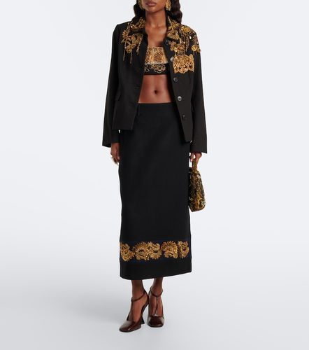 Top bandeau en coton à broderies - Dries Van Noten - Modalova