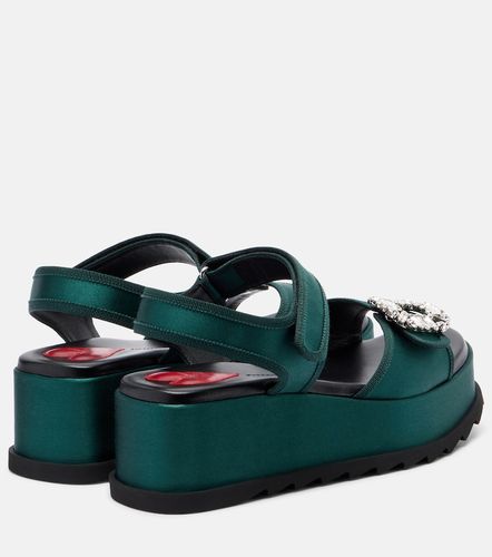 Sandales compensées Slidy Viv' en cuir - Roger Vivier - Modalova