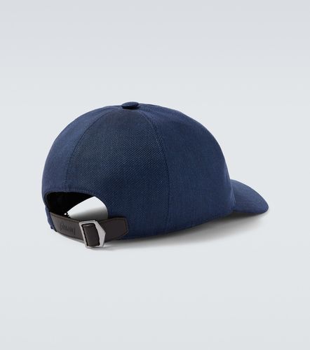 Casquette en lin et laine à logo - Brioni - Modalova