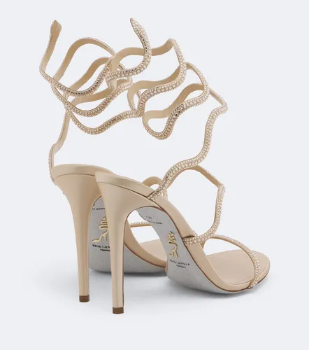 Sandales Cleo en satin à cristaux - Rene Caovilla - Modalova