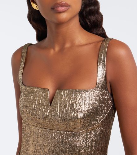 Robe longue en jacquard lamé - Roland Mouret - Modalova