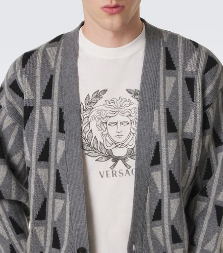 T-shirt Medusa en coton à imprimé - Versace - Modalova