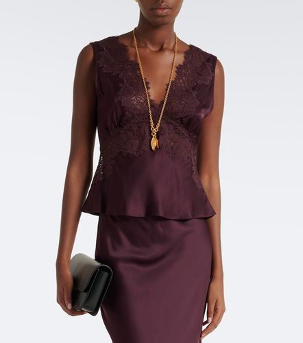 Rixo Top Emmie en satin à dentelle - Rixo - Modalova