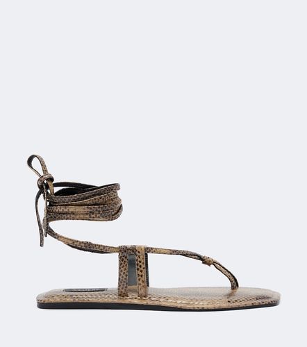 Sandales Raslo en cuir façon serpent - A.Emery - Modalova