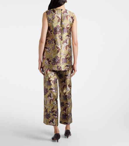 Alémais Pantalon raccourci Citron à fleurs - Alemais - Modalova