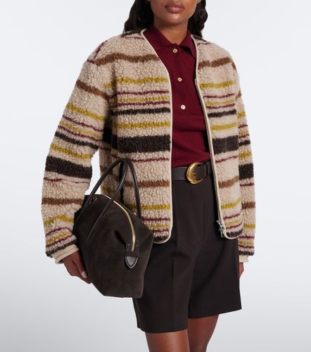 Veste en laine mélangée à rayures - Moncler - Modalova