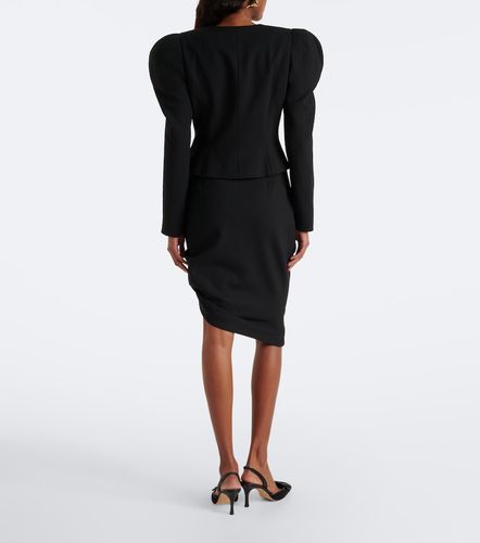 Jupe midi asymétrique en laine mélangée - Carolina Herrera - Modalova