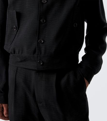 Veste blouson en jacquard - Giorgio Armani - Modalova
