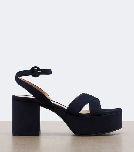 Sandales à plateau Sabrina en daim - Gianvito Rossi - Modalova