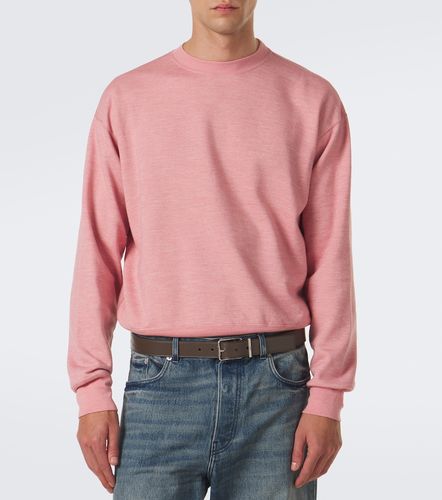 Sweat-shirt en coton, laine et soie - Auralee - Modalova