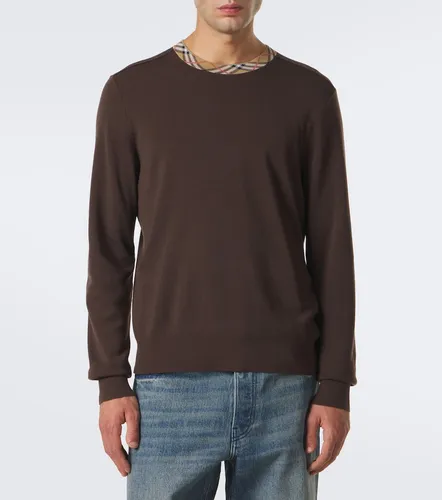 Pull Check en laine - Burberry - Modalova