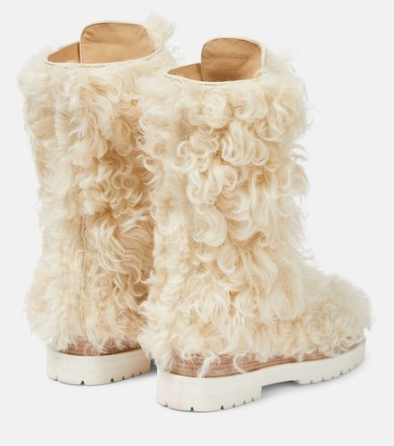 Bottes à lacets en peau lainée - Magda Butrym - Modalova