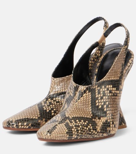 Escarpins compensés en cuir embossé - Dries Van Noten - Modalova