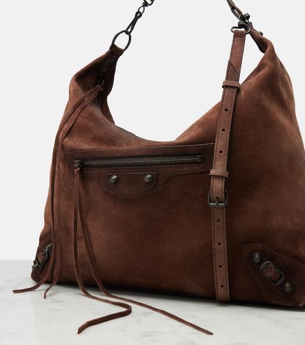 Sac Le City Medium en daim - Balenciaga - Modalova