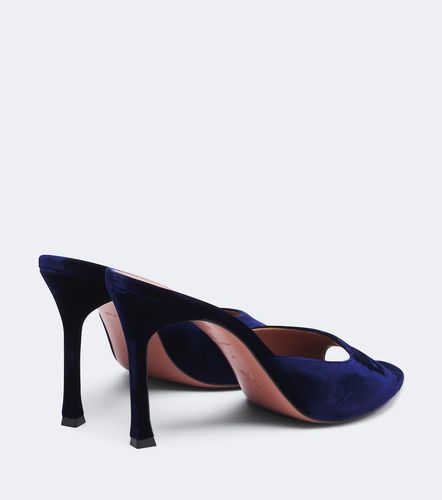 Amina Muaddi Mules Alexa en velours - Amina Muaddi - Modalova