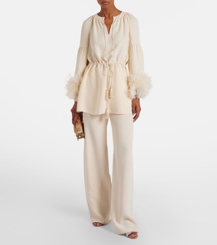 Pantalon ample en Cady Couture - Valentino Garavani - Modalova