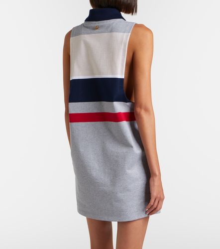 Robe polo en coton à rayures - Versace - Modalova