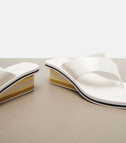 Chloé Mules compensées Swimming Cool en cuir - Chloe - Modalova