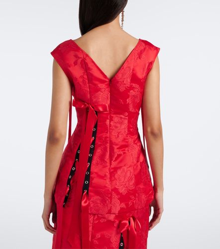 Top en brocart à fleurs - Simone Rocha - Modalova