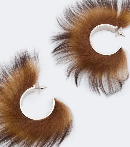 Acne Studios Créoles en shearling - Acne Studios - Modalova