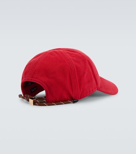Casquette en jean de coton à logo - Miu Miu - Modalova