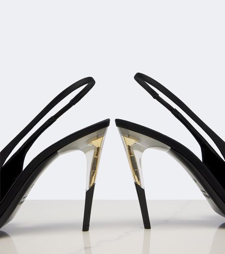 Escarpins slingback Goya en satin - Saint Laurent - Modalova