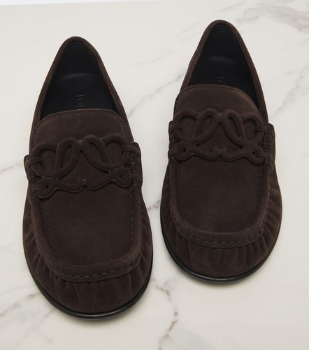 Loewe Mocassins Double L en daim - Loewe - Modalova