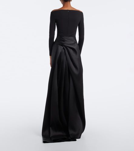 Robe longue Winslow en satin et crêpe - Solace London - Modalova