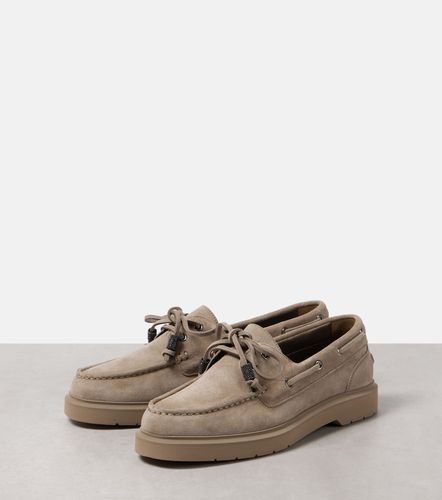 Chaussures bateau Monili en daim - Brunello Cucinelli - Modalova