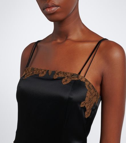 Robe nuisette en satin à dentelle - Dorothee Schumacher - Modalova