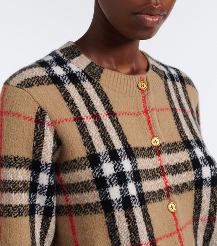 Cardigan Check en cachemire - Burberry - Modalova
