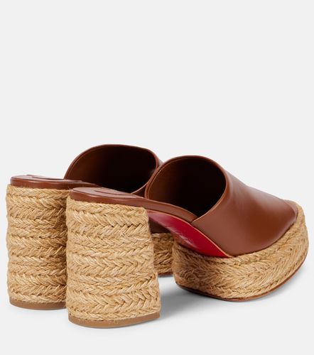 Mules Calakala 85 à plateau en cuir - Christian Louboutin - Modalova