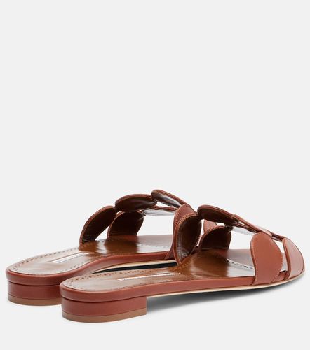 Mules Haribalmuflat en cuir - Manolo Blahnik - Modalova