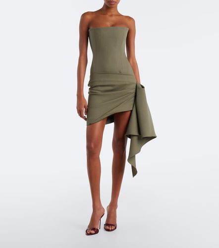 Robe bustier en laine vierge - Alex Perry - Modalova