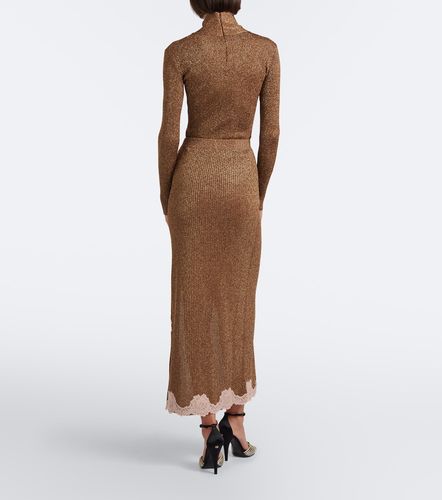 Jupe midi en lamé à dentelle - Valentino Garavani - Modalova
