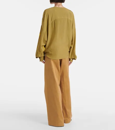 Blouse imprimée en satin - Dries Van Noten - Modalova