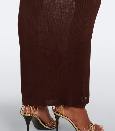 Robe longue Cassandre en soie - Saint Laurent - Modalova