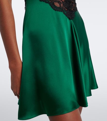Robe en satin de soie à dentelle - Rodarte - Modalova