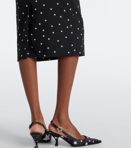 Robe midi en soie mélangée à imprimé - Dolce&Gabbana - Modalova