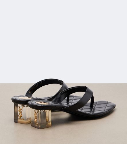 Mules Sip Cassandre en cuir - Saint Laurent - Modalova