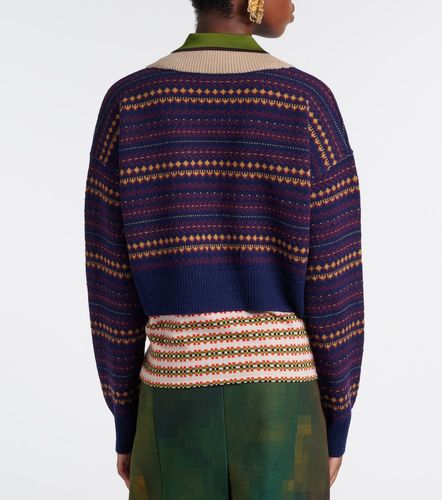 Polo en jacquard de laine mélangée - Dries Van Noten - Modalova